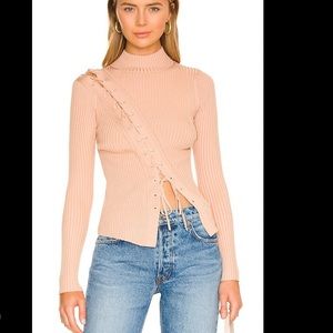 Jonathon Simkhai ribbed Brooke turtleneck top s brand new